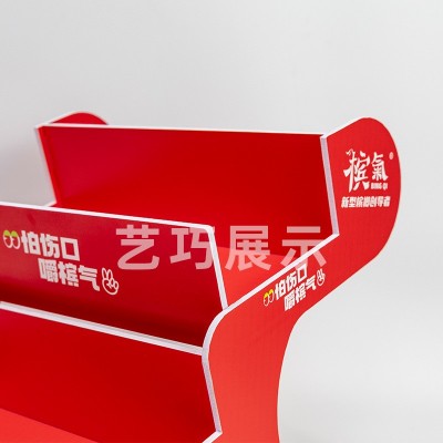 商超便利店陈列台双层槟榔展示架零食商品陈列促销台雪弗板展示台图3