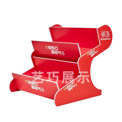 商超便利店陈列台双层槟榔展示架零食商品陈列促销台雪弗板展示台图4