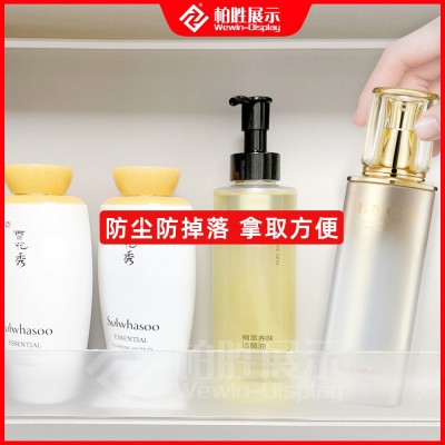 镜柜挡板L型可裁剪pvc塑料隔板卫生间浴室柜梳妆台分层防掉落档条图4