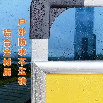 铝合金手提海报架招工广告牌展示架户外折叠立式落地式KT板A字架图5