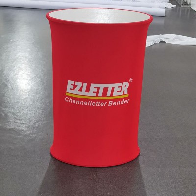 黑色台面40100促销展示台 可折叠可伸缩接待台 展会洽谈桌展桌图3