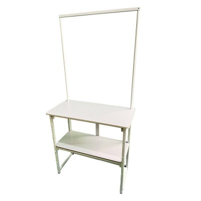 折叠展台地推桌子移动摆摊推车货架超市试吃台海报展架储物图5