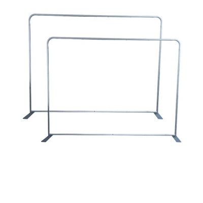 跨境快幕秀展会背景墙上海工厂豪华热升华经编布签到墙拉网展架图5