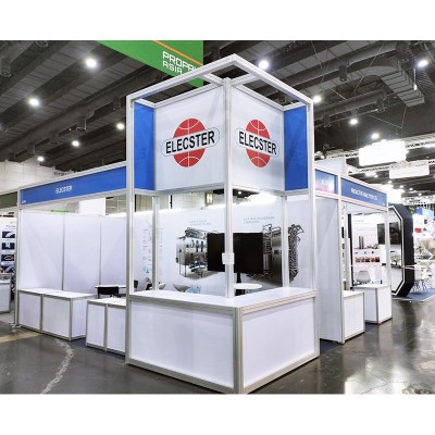 商场巡展展位80开口方柱框架铝制桁架易拆装展架摊位万达展板图5