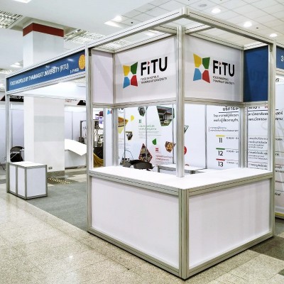 商场巡展展位80开口方柱框架铝制桁架易拆装展架摊位万达展板图4