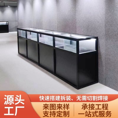 商场样品玻璃展示柜珠宝化妆品首饰眼睛柜台博物馆文物展览陈列柜