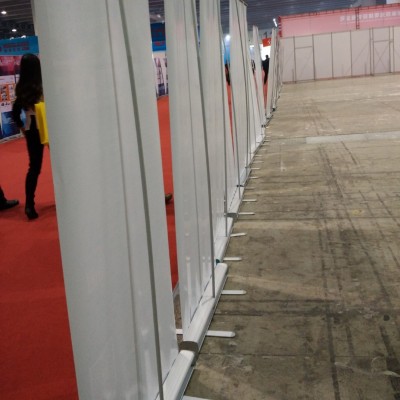 厂家供应铝合金易拉宝高清喷绘写真画面宽底加重底座水滴型易拉宝图5