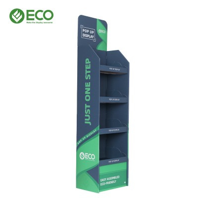 工厂定制免安装展示架 开箱即用纸展架 纸质货架 快速成 型纸货架图5