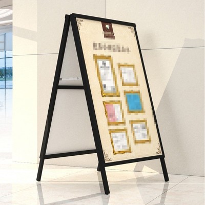 A字折叠海报架单双面手提广告架超市甜品店宣传KT板户外手提展架图4