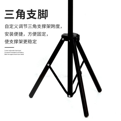 可调kt板三角展示架子商场双面升降展示架铁质海报广告落地支架图3