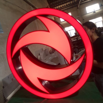 吴江标识工厂定制发光字户外门头招牌 led不锈钢立体发光字广告牌图4