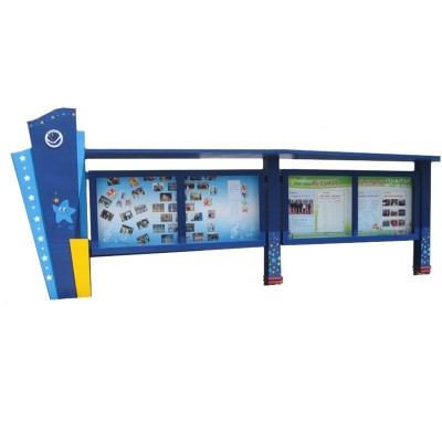 校园文化宣传栏学校幼儿园户外立式标语立牌小区标识牌工厂安装图5