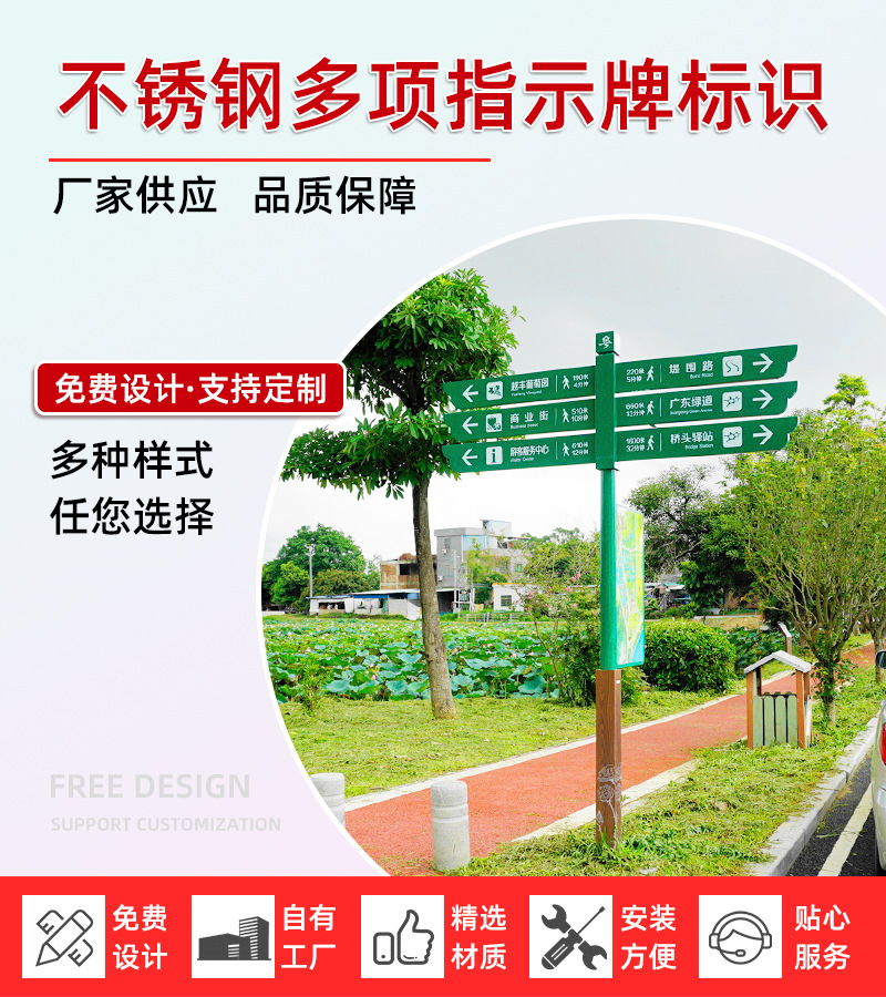 不锈钢多项指示牌_01