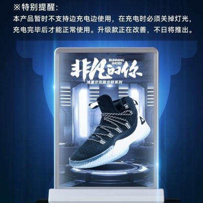 移动双面可充电式磁吸A4A5超薄抽画吧台灯箱 LED发光海报架展示架图3