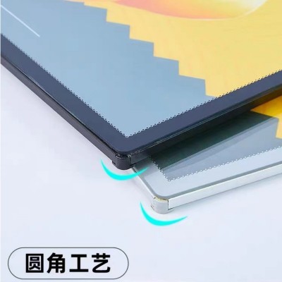 LED抽画式广告灯箱超薄玻璃 电梯海报餐饮内饰挂墙灯箱发光展示牌图3