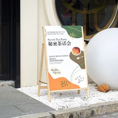 广告牌展示牌a字板架子立式落地式双面KT板展架60*90海报展示架子图4