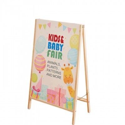 广告牌展示牌a字板架子立式落地式双面KT板展架60*90海报展示架子图5