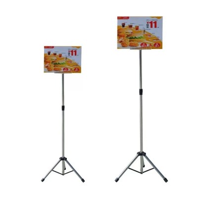 落地式手举牌展示牌不锈钢三角指示架班级运动会可伸缩队牌班牌图5