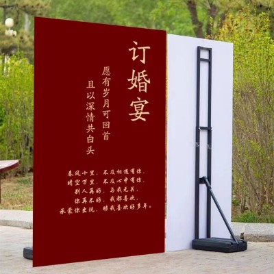 kt板支架人形立牌注水人像展板立架背景固定支撑架广告背撑展示架图2