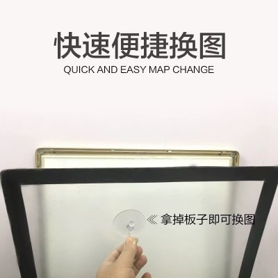 LED圆角磁吸灯箱 超薄广告牌挂墙展示牌菜单招牌超薄磁吸灯箱定制图3