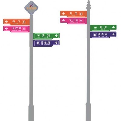 创意立式网红拍照打卡导向指路牌广告牌指示牌景区指引牌 路标识牌图5