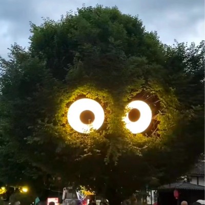 会动眼睛广告牌灯箱旋转网红咖啡零食门头创意招牌亚克力工厂直销图4