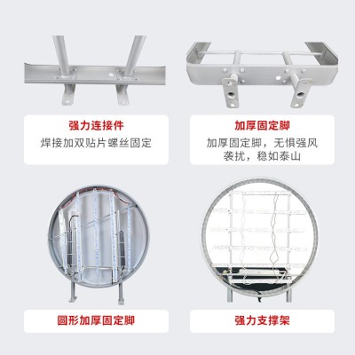 圆形亚克力吸塑灯箱定做双面led广告牌户外奶茶门店欧式 招牌定制图5