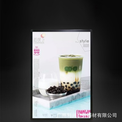 led超薄灯箱价目表广告牌发光展示牌铝合金钢化玻璃抽画灯 箱定制图3