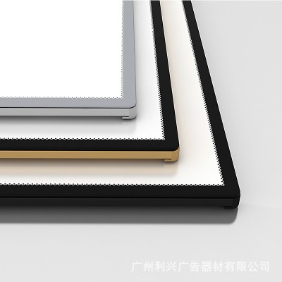 led超薄灯箱价目表广告牌发光展示牌铝合金钢化玻璃抽画灯 箱定制图4