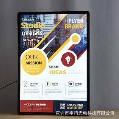 分体圆角广告 电梯发光led超薄灯箱 点餐牌奶茶店发光广告牌厂家图4