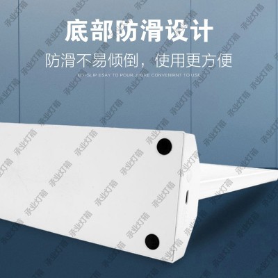 发光广告牌桌面A4充电款吧台双面LED灯箱菜单台签立式无线灯箱图3