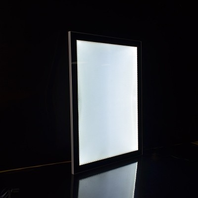 单面磁吸灯箱酒店餐馆价目表商场电梯广告牌铝合金无边框LED灯箱图2