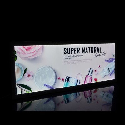 17mm单面货架灯箱 化妆品商场药店灯箱 LED广告牌灯箱厂家现货图3