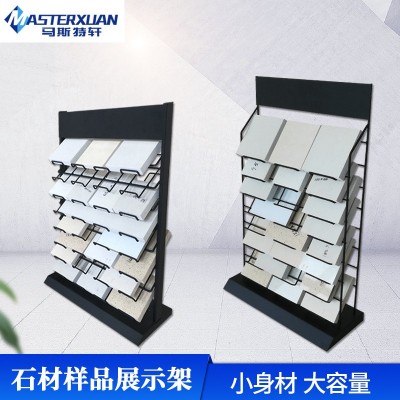 石英石瓷砖小样地砖展示架陶瓷瓷片样块桌面专用架石材样品金属架