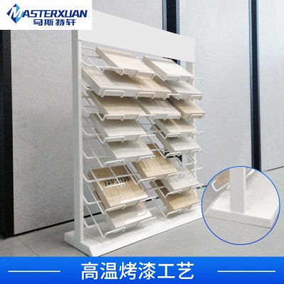 石英石瓷砖小样地砖展示架陶瓷瓷片样块桌面专用架石材样品金属架图2