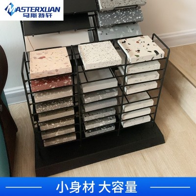 石英石瓷砖小样地砖展示架陶瓷瓷片样块桌面专用架石材样品金属架图3