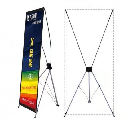 源头厂家韩式X展架门型展架80x180美式铝合金伸缩可调节户外展架图5