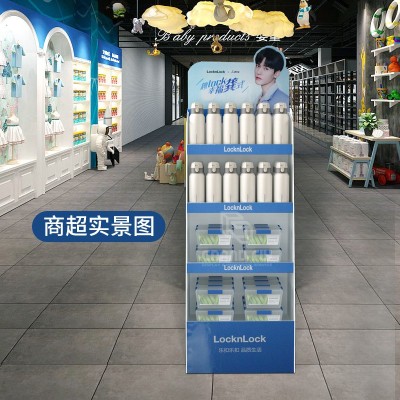 零食纸板展示架玩具纸展示架母婴宠物用品纸陈列架商超促 销纸货架图3