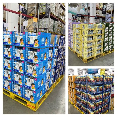 工厂直供山姆会员店PDQ仓储陈列纸盒鞋袜纸箱商超促销纸 展示盒pdq图5