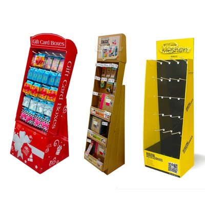 手机壳钢化膜展示架瓦楞纸塑料挂钩展架电池电子产品展示架图4