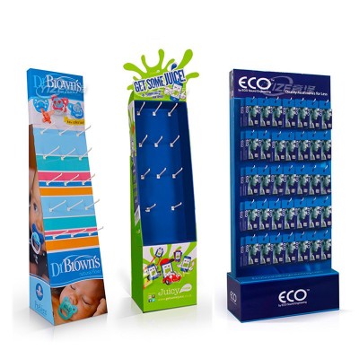 手机壳钢化膜展示架瓦楞纸塑料挂钩展架电池电子产品展示架图2