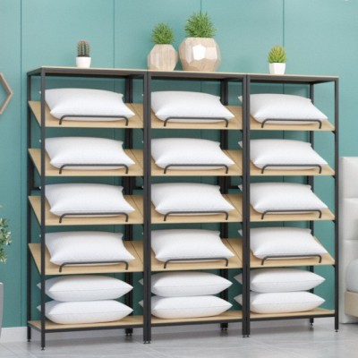 厂家直批乳胶枕头展示架高档橡胶枕芯展架床上用品货架铁质拆装式图4