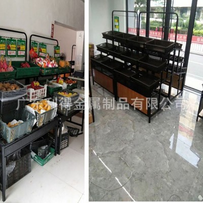 超市蔬菜货架水果展示架多层商用生鲜架架子水果店货柜图5