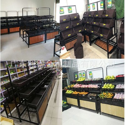 超市蔬菜货架水果展示架多层商用生鲜架架子水果店货柜图3