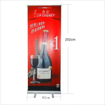 易拉宝广告展示架铝合金加厚防风伸缩式海报印刷商场展会活动展架图5