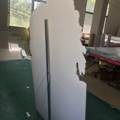 现货kt板人像支架 加强广告海报宣传落地展示架立牌铁支架图4