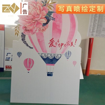 现货kt板人像支架 加强广告海报宣传落地展示架立牌铁支架图3