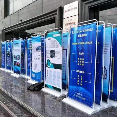 厂家批发注水门型展架 铁质门型展架门型挂画架60x160 80x180cm图3