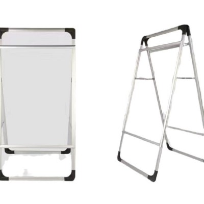 铝合金落地式开启式海报架 厂家批发手提A型广告架户外宣传展示架图5