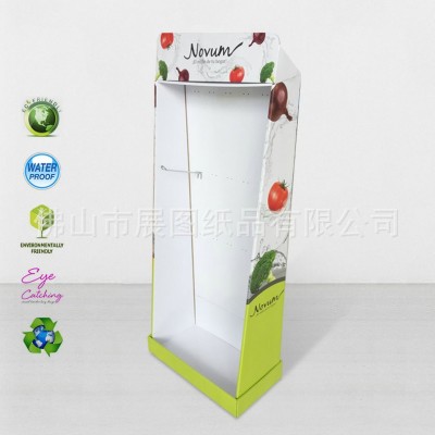 美妆挂勾纸展示架挂勾纸板架子饰品挂钩纸展架超市展会挂 勾纸货架图4